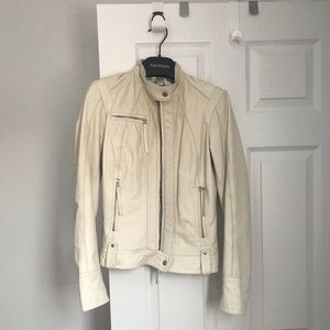Danier Cream leather jacket